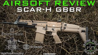 Airsoft Review 128 VFC FN Herstal SCARH GBBR VFCCYBERGUN GUNS AND TARGETS FR [upl. by Audras728]