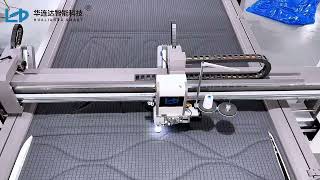 HLD6D AUTOMATIC COMPUTERIZED SINGLE NEEDLE QUILTING MACHINE [upl. by Eoz]