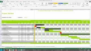 Tutorial für Excel Projektplan Terminplan Zeitplan MeineVolagencom [upl. by Navillus]