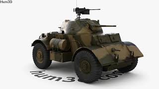 T17E1 Staghound Armoured Car 3D model by 3DModelsorg [upl. by Nickles]