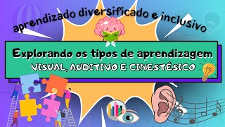 EXPLORANDO OS TIPOS DE APRENDIZAGEM  VISUAL AUDITIVO E CINESTÉSICO [upl. by Eelatsyrc]