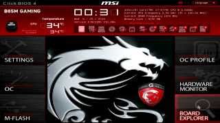 BIOS MSI B85M GAMING [upl. by Ahsircal]