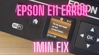 How to fix Epson e11 printer error ‘inkpad need service’ [upl. by Eriam]