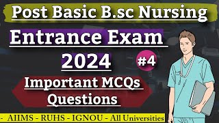 Post Basic Bsc Nursing Entrance Exam 2024  Most Important Mcqs 4  PB Bsc Nursing Exam 2024 [upl. by Ailefo147]