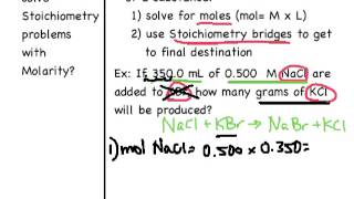 44 Dilutions and Molarity Stoichiometry [upl. by Angelina104]