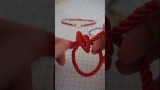 asansörlü bileklik yapımı  sliding knot bracelet adjustable barrel knot diy shortsfeed [upl. by Daveda]