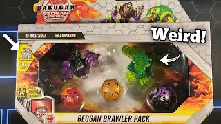 Bakugan Darkus ArachniaVentus Amphrog Brawler Pack Opening Geogan Rising [upl. by Okajima]