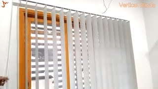 Vertical Blinds Manual Operation II Karachi  Pakistan II MobZee Interiors [upl. by Olympia]