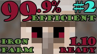 The 999 Efficient Iron Farm Mark2 Minecraft 111 ready [upl. by Dee Dee]