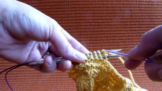 Grafting Garter Stitch Kitchener [upl. by Dranyam216]