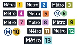 Métro 1 à 13  RATP Annonces Sonores Prochain train  Ligne 1 à 13 [upl. by Ellednahc]