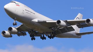 старый белый иранский Боинг 747200F Qeshm Fars Air EPFAA посадка [upl. by Whorton231]