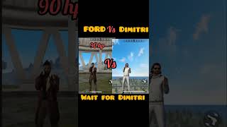 FORD VS DIMITRI FREE FIRE CHARACTERS VURSES 🥶🥵 foryou foryourpage freefire freefirehighlights [upl. by Aroel]