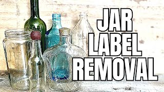 Quick And Easy Way To Remove Labels From Glass Jars And Bottles [upl. by Dnalor]