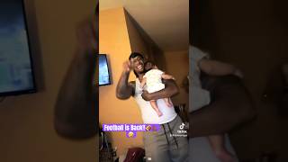 Briley’s first NFL game🏈💪🏾👶🏽 shortsfeed nfl football babygirl couple funnyshorts [upl. by Dewar]