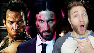 THE FIRST OF ITS KIND Reacting to quotJohn Wick vs John Rambo vs John McClanequot Epic Rap Battles ERBH [upl. by Okun]