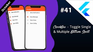 Flutter Tutorial  CheckBox  Toggle Single amp Multiple [upl. by Annalee]