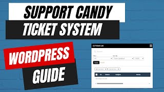 How to Add a Complete Ticket Support System on WordPress  SupportCandy Guide [upl. by Nixon364]