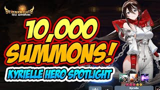 Kyrielle Hero Spotlight 10000 Summons F2P  SEVEN KNIGHTS IDLE ADVENTURE [upl. by Hank]