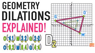 Dilations Geometry Transformations Explained [upl. by Rafiq]