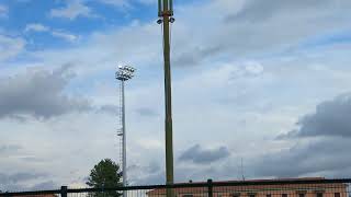 Saronno torna lilluminazione allo stadio Colombo Gianetti [upl. by Enelaj]