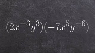 Multiplying two monomials using properties of exponents [upl. by Assirek]