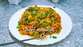 Simple Beef noodles recipe cooking [upl. by Egroj]