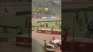 High jump World record 😱 Qatar 🇶🇦 athelete foryou shortvideo youtubeshorthighjump trackandfield [upl. by Lezned]