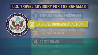 US warns travelers heading to the Bahamas to exercise increased caution [upl. by Hoy]