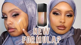 NEW FORMULA 👀 TESTING HUDA BEAUTYS NEW FAUX FILTER LUMINOUS MATTE FOUNDATION [upl. by Lokin]