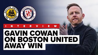 INTERVIEW Gavin Cowan on Boston United 12 Brackley Town [upl. by Ellehcsor116]