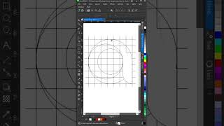 Como fazer design de logo letra a com circulos e degradê no corel draw 112 shorts [upl. by Newberry]