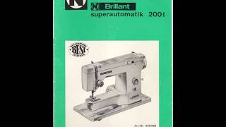 Manual Neckermann Brillant 2001 Nähmaschine Sewing machine Швейная машина Instruction [upl. by Rochester]