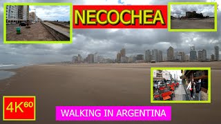 4K⁶⁰ 🚶  👉 NECOCHEA ☀️ walk  ARGENTINA  Walking tour  TRAVEL  Vlog 🌟 [upl. by Eidok]