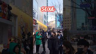 Trying to Film a Short in the Middle of Myeongdong Rush in Seoul shorts seoul korea [upl. by Susie]