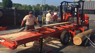 WoodMizer LX450 Sawmill Demonstration Open House 92517 [upl. by Fusco133]