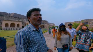 Golconda Fort Tour in Hindi  Detailed video of Golconda fort  गोलकोंडा का इतिहास  Hyderabad [upl. by Suivatal]