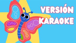 Vuela Vuela Mariposa versión KARAOKE  Canción de la be B y la pe P  LaLaBla [upl. by Bakerman]