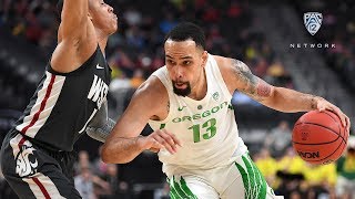 2019 Pac12 Mens Basketball Tournament Balanced attack carries Oregon to rout of Washington State [upl. by Ahsieka175]