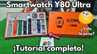 ¡8 CORREAS en 1💥​ Smartwatch Y80 Ultra  Características y Configuración COMPLETA  LAXASFIT Pro [upl. by Hilbert]