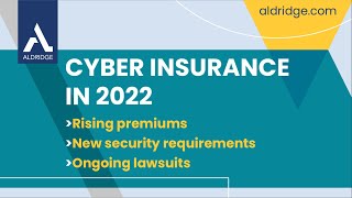 Webinar Cyber Insurance Basics Getting The Right Coverage amp Preparing for a Cyber Event [upl. by Asare556]