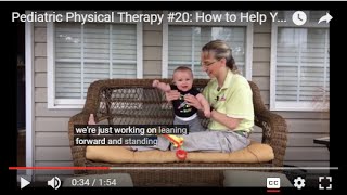 How to Help Your Baby Learn To Stand Up Pediatric Physical Therapy 20 [upl. by Noir86]