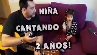 Niña con 2 años cantando Flamenco 2017 Aurora quotLa Chaquetaquot y Chaleco Fernandez FLAMENCO LACHÓ [upl. by Eirok]