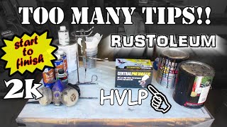 2K Rustoleum  How to spray RUSTOLEUM updated with your tips Time amp Material breakdown [upl. by Corene]