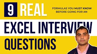 Data analyst interview  Excel Interview Questions and answers  Excel test for job interview Hindi [upl. by Etnoek916]