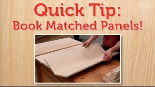 Book Matched Panels Quick Tip [upl. by Dareg]