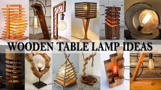 DIY Wooden Lamp Ideas [upl. by Deroo250]