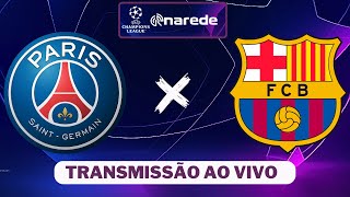 PSG x Barcelona ao vivo  Transmissão ao vivo  Champions League 2324 [upl. by Ennadroj]