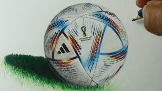 Como desenhar a Bola da Copa do Mundo FIFA Catar 2022  PASSO A PASSO narrado [upl. by Loree]