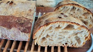 Rustic Bread in 2 hours easy recipe Wonderful homemade bread [upl. by Seafowl]